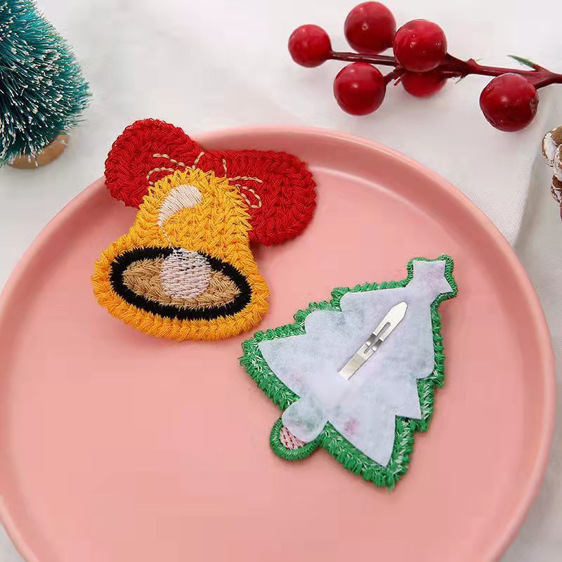 Wholesale Christmas Woolen Knitted Hair Clips